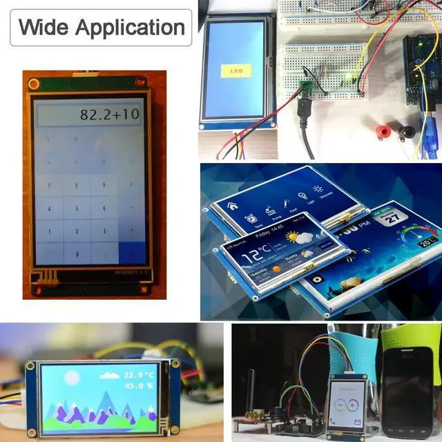 Alt view image 4 of 5 - DIYmalls Nextion 5 inch HMI Display Resistive Touch Screen 5V TFT LCD 800x480 for Arduino ESP32 Board (NX8048T050)