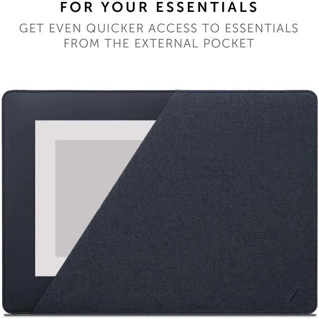 Alt view image 3 of 5 - NATIVE UNION Stow Slim for MacBook Air 13 (2018 & Later), MacBook Pro 13 (2016 & Later) and MacBook Pro 14" M4 (2024)  Premium MacBook Sleeve with Easy-Access Magnetic Closure (Indigo)