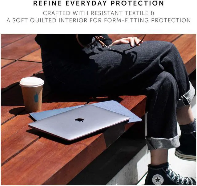 Alt view image 4 of 5 - NATIVE UNION Stow Slim for MacBook Air 13 (2018 & Later), MacBook Pro 13 (2016 & Later) and MacBook Pro 14" M4 (2024)  Premium MacBook Sleeve with Easy-Access Magnetic Closure (Indigo)