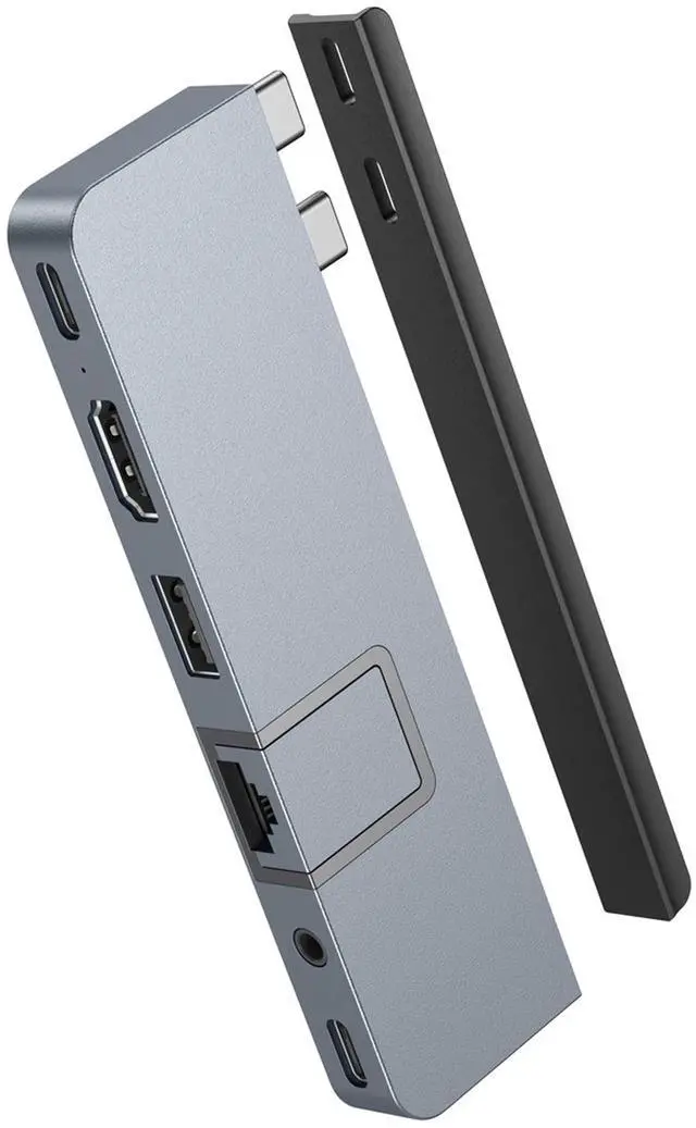 Main image of Hyper Drive Duo PRO 7in2 USB C Hub Multiport Adapter, MacBook/iPad/PC/Chromebook, HDMI USB C Hub 4K 60Hz HDR Support, Gigabit Ethernet, USB4/Thunderbolt 4, 10Gbps, MicroSD