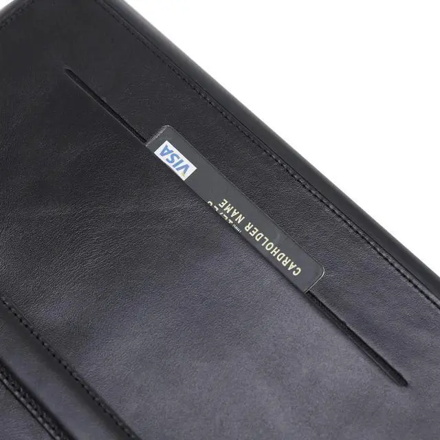 Alt view image 4 of 5 - Venito Lecce Leather Wallet Case Compatible with iPad Air (10.5 inch) (3nd Generation) 2019, iPad Pro (10.5 inch) (2nd Generation) 2017- Flex Handle Tablet Wallet - Rustic Black