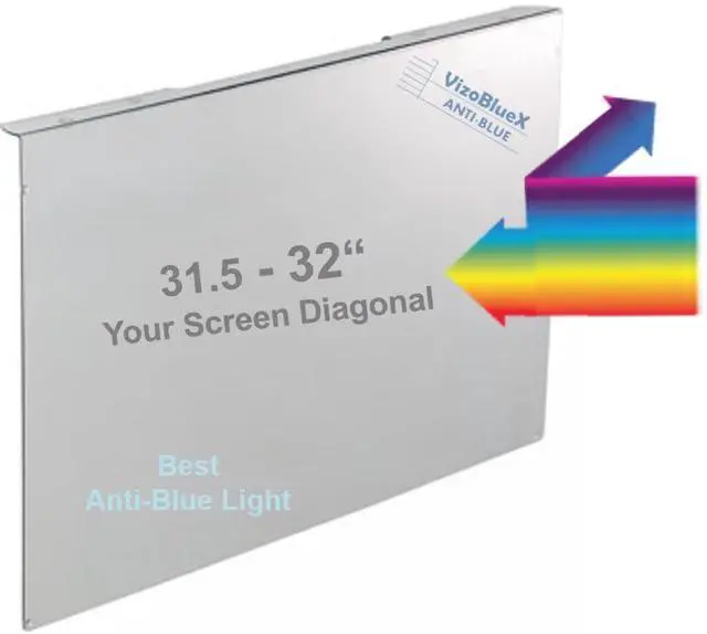 Main image of VizoBlueX 31.5 to 32 inch Universal Blue Light Screen Protector for Computer Monitor and TV. Filter & Damage Protection Panel (28.5 x 17.1 inch) Blocking UV for Displays