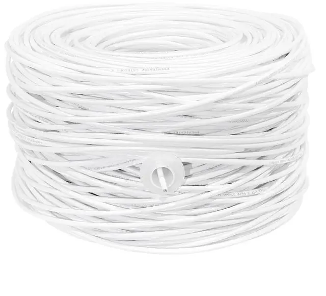 Main image of Premiertek 1000Ft Cat6 23AWG Riser UTP Solid 4-Pairs Network Ethernet LAN Cable Bulk White (CAT6-CCA-1KFT-W)