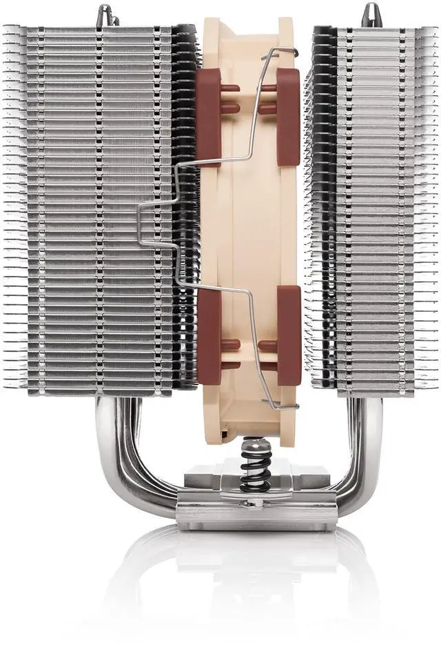 Alt view image 3 of 5 - Noctua NH-D12L, Low-Height Dual-Tower CPU Cooler (120mm, Brown)