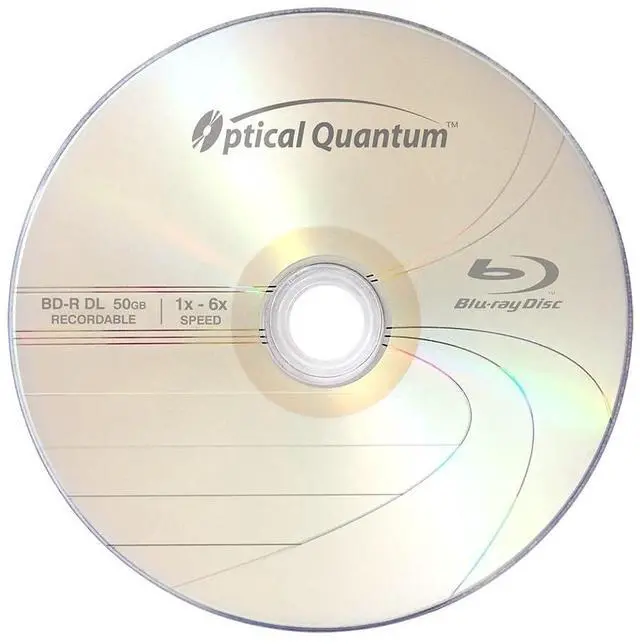 Alt view image 2 of 5 - Optical Quantum 50 GB 6X Blu-ray Double Layer Recordable Disc BD-R DL Logo Top, 50-Disc Spindle (MPN: OQBDRDL06LT-50)