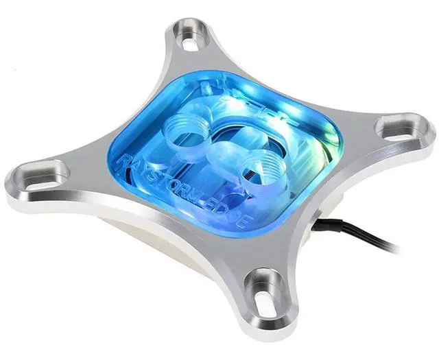 Main image of XSPC RayStorm Edge CPU Water Block, Intel, Addessable RGB, Silver