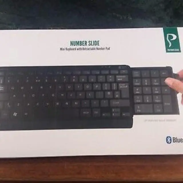 Alt view image 5 of 5 - Posturite Wireless Bluetooth Number Slide Compact Keyboard, 9820013