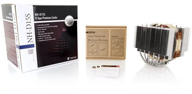 Alt view image 4 of 5 - Noctua NH-D15S, Premium Dual-Tower CPU Cooler with NF-A15 PWM 140mm Fan (Brown)