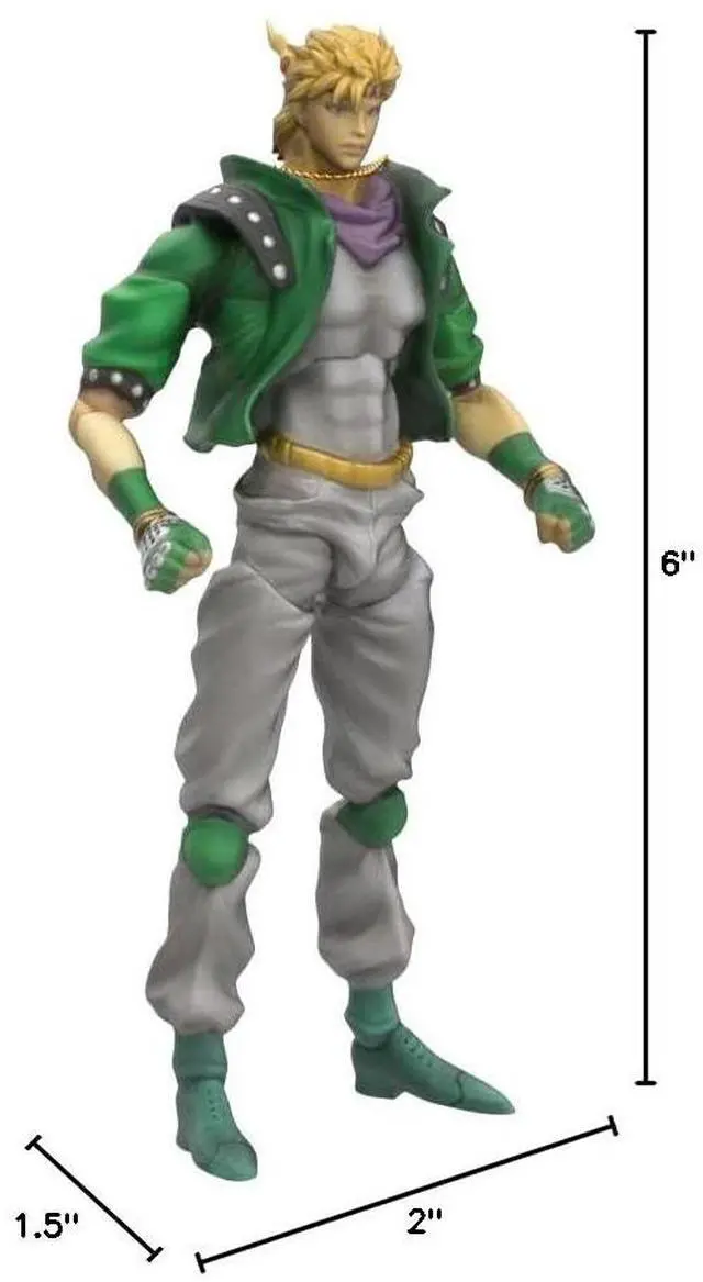 Alt view image 2 of 2 - Medicos JoJo's Bizarre Adventure Part 2: Chozo Kado Caesar Anthonio Zeppeli Super Action Statue Figure, Multicolor