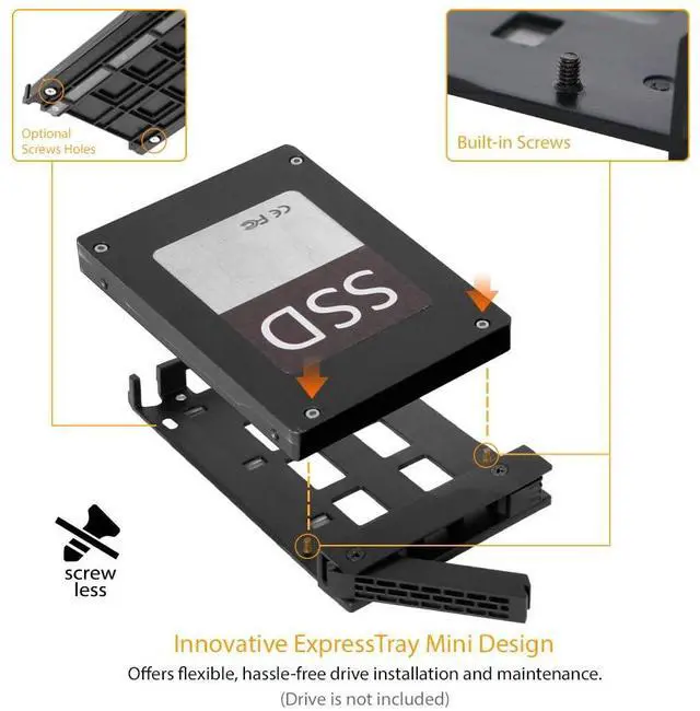 Alt view image 5 of 5 - ICY DOCK 6 Bay 2.5 SATA HDD / SSD Hot Swap Tool-Less Backplane Enclosure with Dual Cooling Fan for 5.25 Bay | ExpressCage MB326SP-B