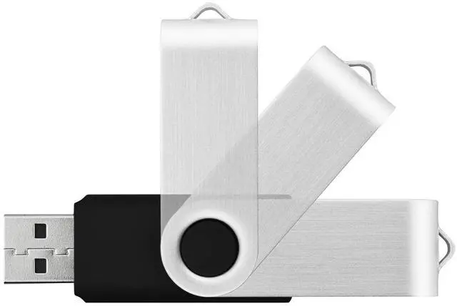 Alt view image 2 of 4 - KOOTION Wholesale Bulk 50 Pack USB Flash Drive 128MB Flash Drive Thumb Drive Flash Drives Swivel Memory Stick, Black