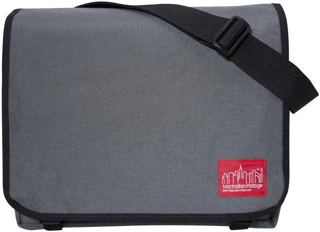 Main image of Manhattan Portage Deluxe Computer Bag 13 Inch Padded Laptop Sleeve Spacious Compartment Attach To Rolling Luggage Water Resistant Cordura (Grey)