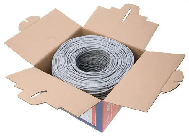 Alt view image 2 of 3 - Satmaximum CAT6 1000ft UTP Gray Ethernet Solid Cable 550Mhz LAN Cable 23AWG RJ45 Network Wire Bulk (Gray)