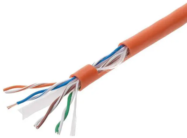 Main image of Satmaximum CAT6 1000ft UTP Orange Ethernet Solid Cable 550Mhz LAN Cable 23AWG RJ45 Network Wire Bulk (Orange)