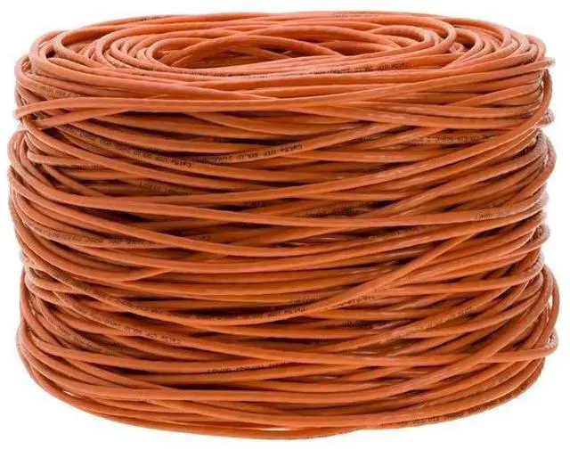 Alt view image 3 of 4 - Satmaximum CAT6 1000ft UTP Orange Ethernet Solid Cable 550Mhz LAN Cable 23AWG RJ45 Network Wire Bulk (Orange)