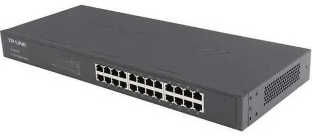 Alt view image 4 of 5 - TP-Link TL-SG1024 | 24 Port Gigabit Ethernet Switch | Plug and Play | Sturdy Metal w/Shielded Ports | Rackmount | Fanless | 3 Year Manufacturer Warranty | Unmanaged, BLACK