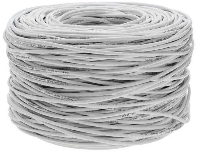 Alt view image 3 of 4 - Satmaximum CAT6 1000ft UTP White Ethernet Solid Cable 550Mhz LAN Cable 23AWG RJ45 Network Wire Bulk (White)