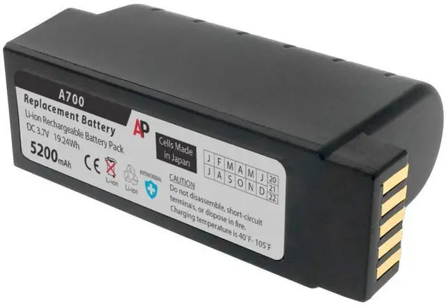 Main image of Artisan Power Replacement Battery for Vocollect Talkman A700, A710, A720 and A730 Scanners: 5200 mAh
