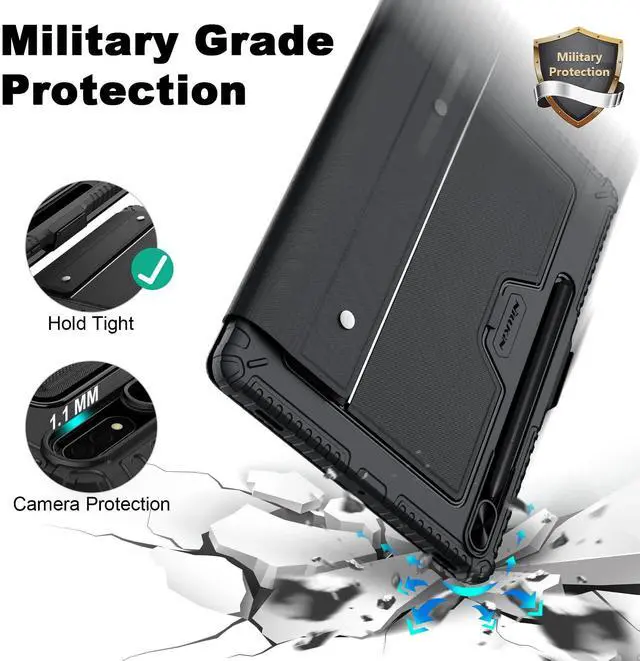 Alt view image 5 of 5 - Nillkin Keyboard Case with Stand, for Samsung Galaxy Tab S8 Plus S7 Plus S7+ S7 FE with Detachable Keyboard with Trackpad, Pencil Holder Tab S8+ 5G Tablet Keyboard case12.4 inch