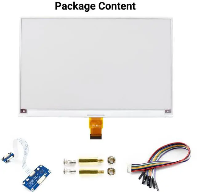 Alt view image 2 of 5 - Waveshare 7.5inch E-Paper E-Ink Display HAT Compatible with Raspberry Pi 5/4B/3B/Zero/Zero W/Zero 2W/Pico/Pico W/Pico WH, 800×480 Pixels Red/Black/White Three-Color SPI Interface