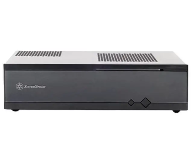 Alt view image 3 of 4 - Silverstone 0.8mm Steel Body Tek Acrylic Front Panel for Mini-ITX Media Center/HTPC Case Cases ML05B