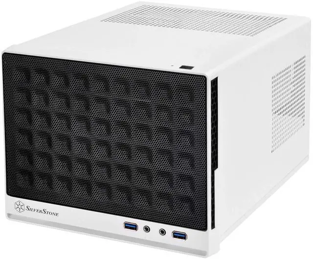Main image of SilverStone Technology Mini-DTX, Mini-ITX Small Form Factor Computer Case SG13WB Black/White