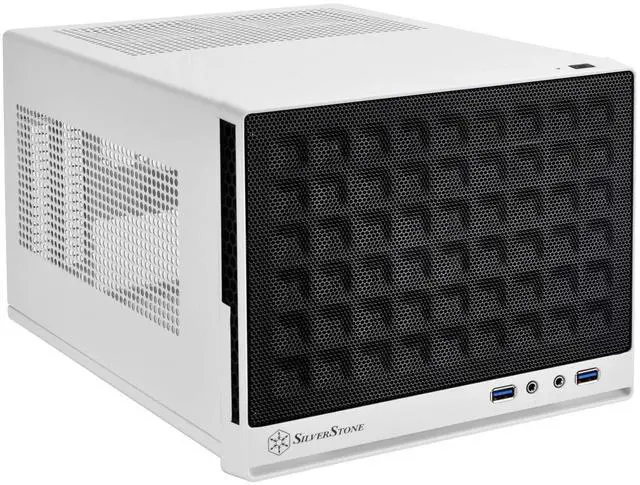 Alt view image 3 of 5 - SilverStone Technology Mini-DTX, Mini-ITX Small Form Factor Computer Case SG13WB Black/White