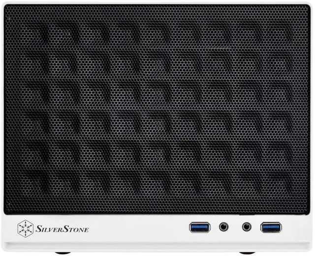 Alt view image 5 of 5 - SilverStone Technology Mini-DTX, Mini-ITX Small Form Factor Computer Case SG13WB Black/White
