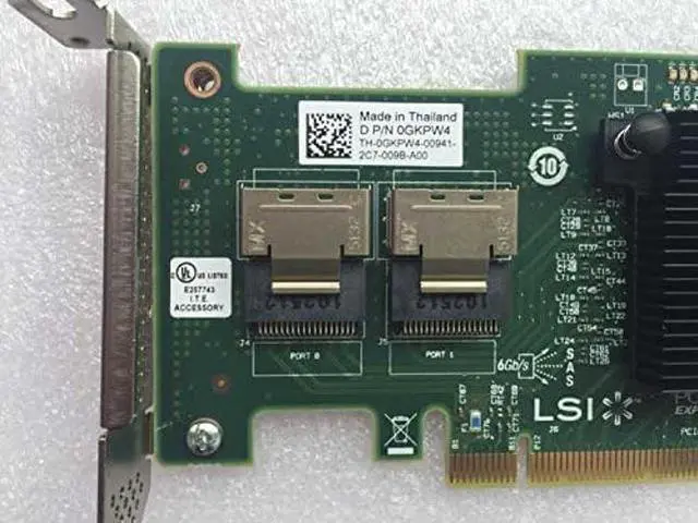 Alt view image 3 of 4 - LSI SAS 9210-8i 8-port 6Gb/s PCIe HBA RAID SATA Controller card