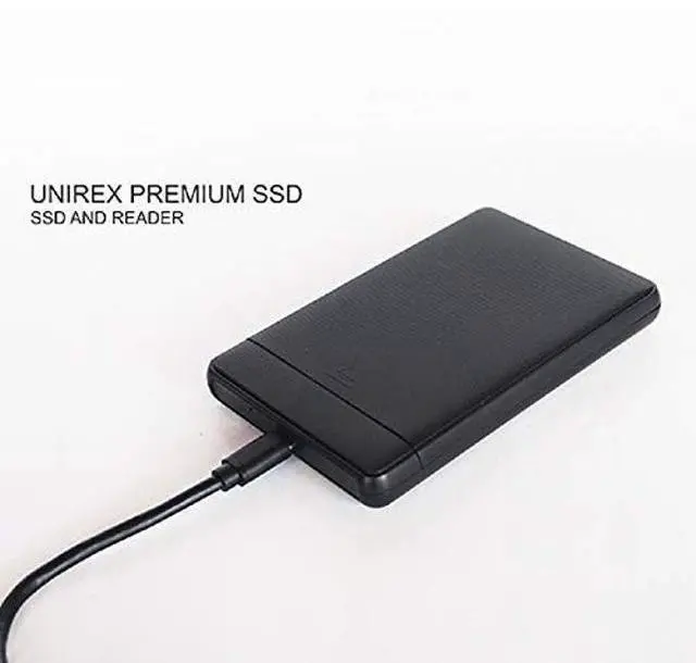 Alt view image 4 of 5 - Unirex 480GB Portable External SSD SATA LLL Solid State Drive 3D TLC/QLC