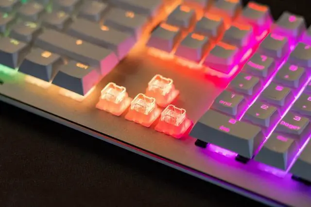 Alt view image 3 of 5 - Cherry MV 3.0 Viola Wired Mechanical Gaming Keyboard. RGB Backlight with Cross Linear Viola Switches. from The Makers of The MX Switch. (Black)
