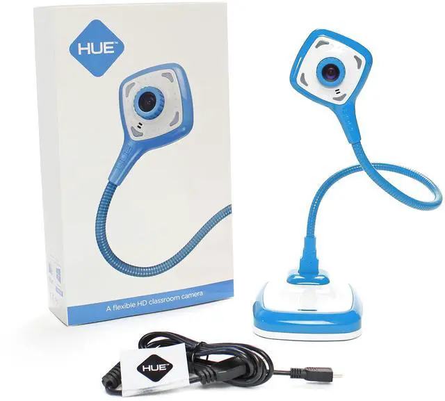 Alt view image 3 of 5 - HUE HD Pro Flexible USB 11x17 Document Camera and Classroom Visualizer for Teachers: Built-in Microphone/Lights, Windows, macOS, Chromebook Compatibility (Blue Camera)