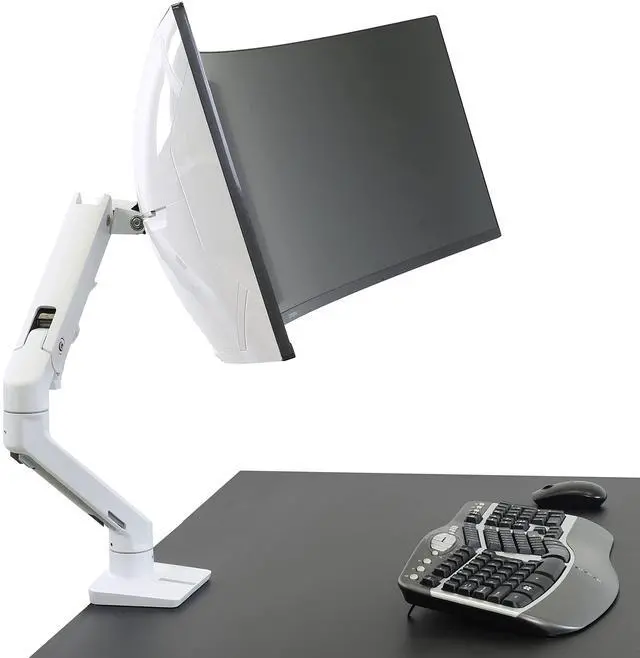 Alt view image 3 of 5 - Ergotron  HX Heavy Duty Tilt Pivot  for 1000R, Ultrawide Curved Monitors, Screen Depth 6-12  Add-on for HX Desk and HX Wall Monitor Arms