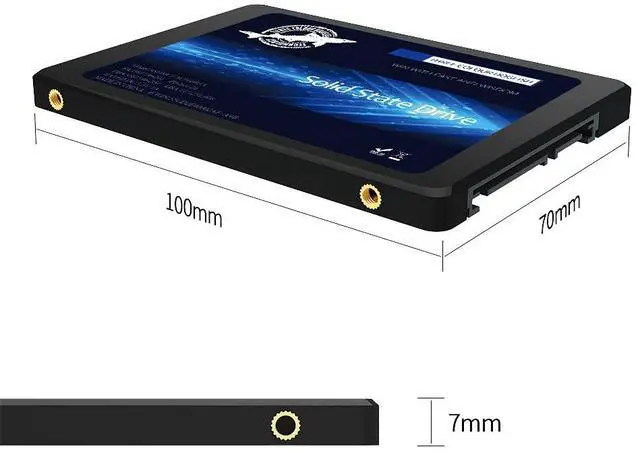 Alt view image 2 of 5 - SSD 2.5 SATA III 64GB Dogfish High Performance Internal Solid State Drive for Desktop Laptop 5 Unit Package Pack [64GB(5 Packs),2.5-SATA3]