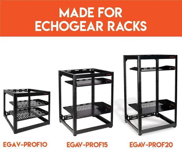 Alt view image 5 of 5 - ECHOGEAR Rack Compatible Swing-Out Wall Mount - Compatible with 10U, 15U, & 20U Open Frame Racks