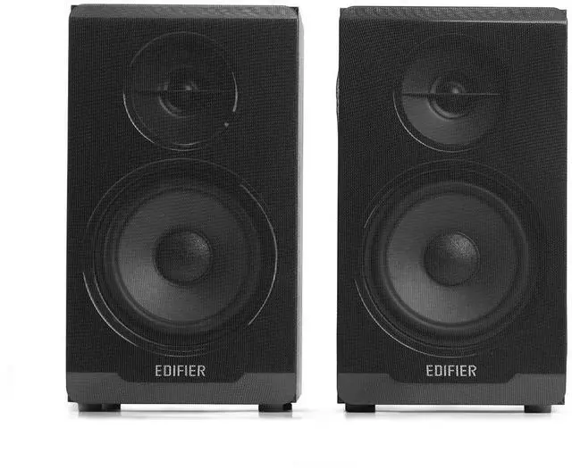 Alt view image 2 of 5 - Edifier R33BT Active Bluetooth Computer Speakers - 2.0 Bookshelf Speaker - Powered Studio Monitor, Black - Pair