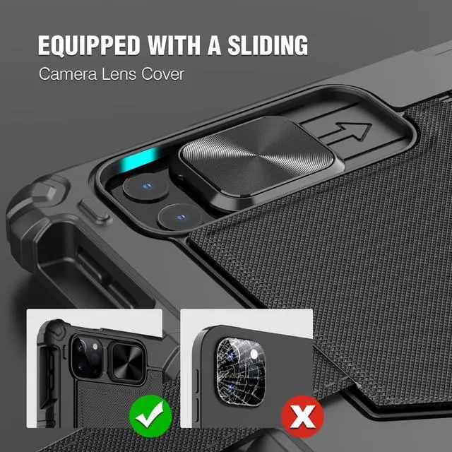 Alt view image 4 of 5 - Nillkin iPad Air 13 inch Case Keyboard (M3,2025/M2,2024), Slide Camera Cover, iPad Pro 12.9 Protective Case with Wireless Detachable Keyboard, Multi-Touch Trackpad and Pencil Holder