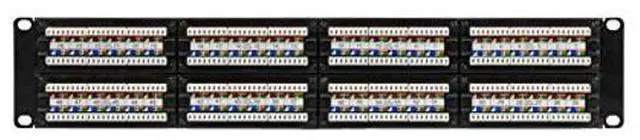 Alt view image 3 of 5 - NavePoint 48-Port CAT6 Patch Panel,2U, Black