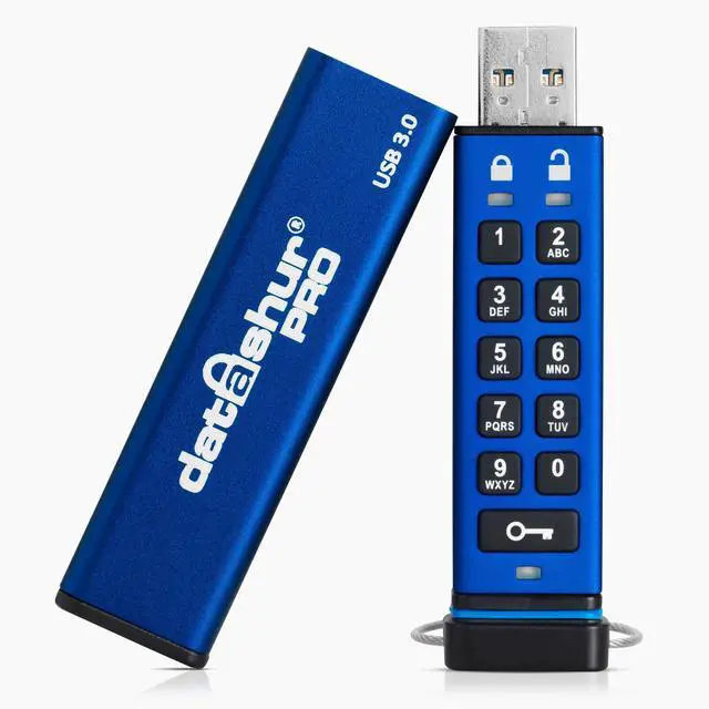Main image of iStorage datAshur PRO 8 GB | Encrypted USB Memory Stick | FIPS 140-2 Level 3 Certified | Password protected | Dust/Water Resistant