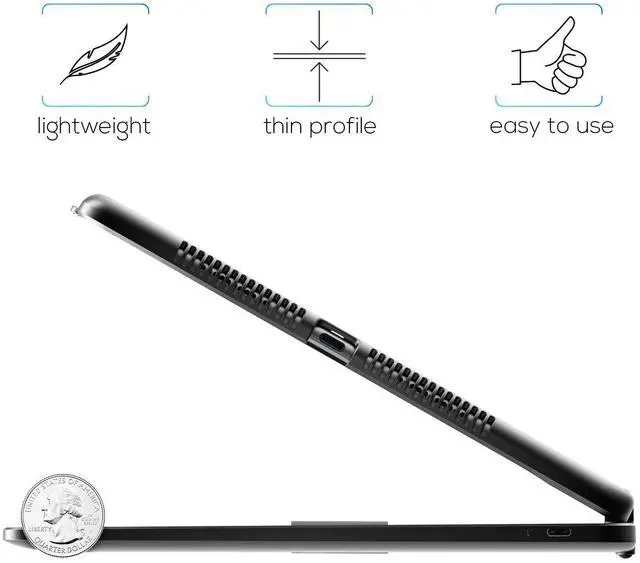 Alt view image 2 of 4 - YEKBEE Case with Keyboard for iPad 9th Generation (10.2", 2021) | 360° | 7 Modes | Backlit | 12 Colors | Thin, Light & Protective foriPad 9, 8th & 7th Gen, Air 3, Pro 10.5 with Pencil Holder