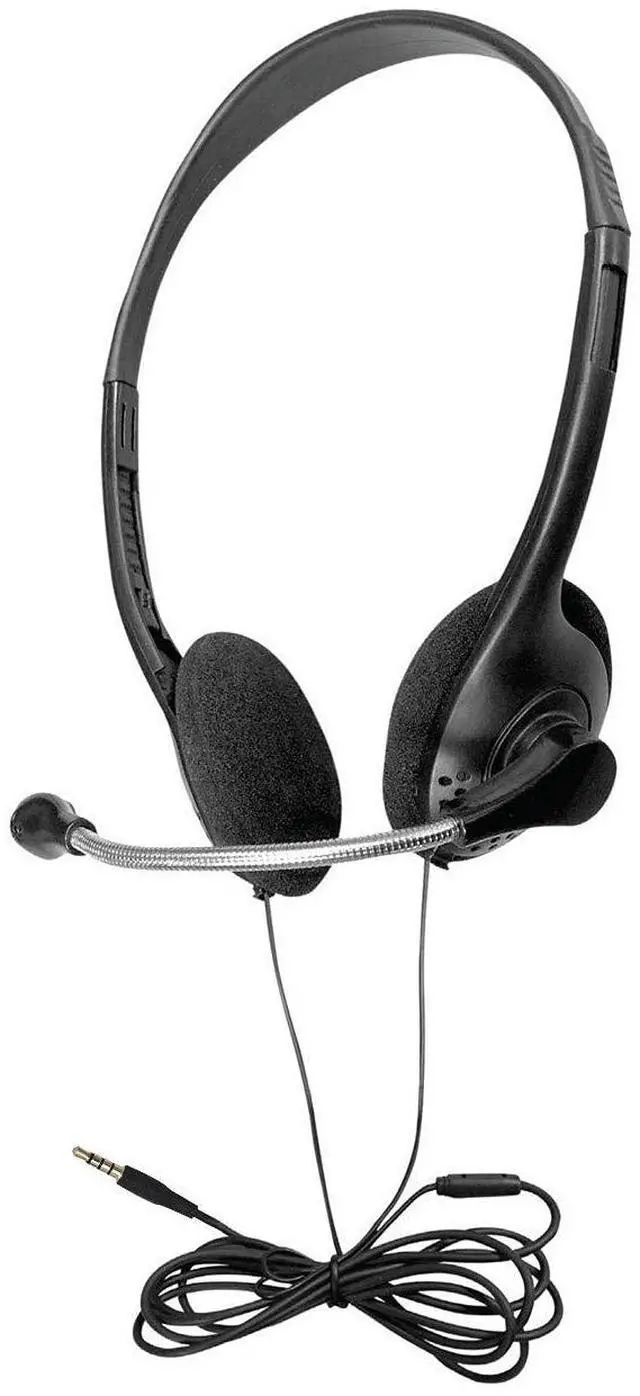 Alt view image 2 of 5 - Soundnetic Bulk Classroom Headphones 10 Pack Disposable Stereo Headsets with Boom Mic & 3.5mm Plug  Ideal for Schools & Testing