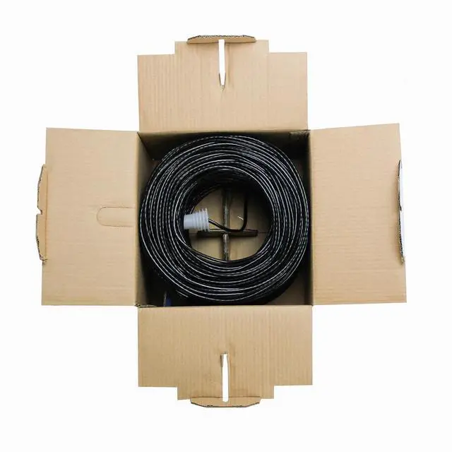 Alt view image 3 of 3 - NavePoint CAT5e (CCA), 500ft, Black, Solid Bulk Ethernet Cable, 24AWG 4 Pair, Unshielded Twisted Pair (UTP)