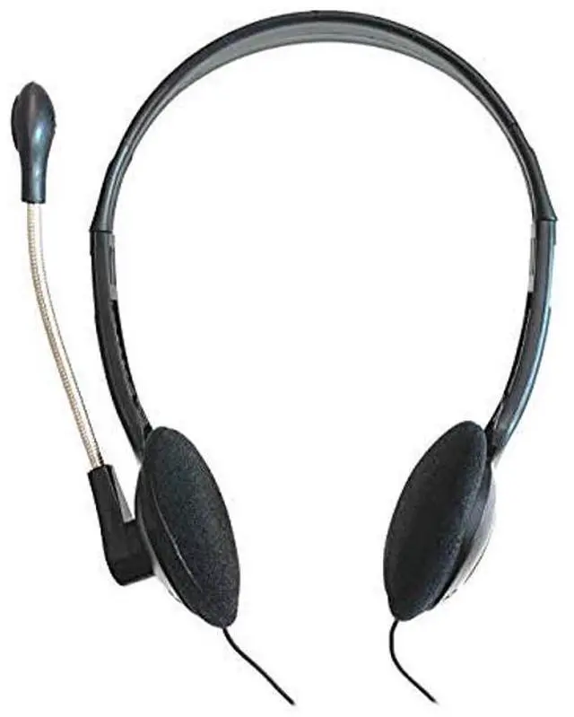 Alt view image 3 of 5 - Soundnetic Bulk Classroom Headphones 10 Pack Disposable Stereo Headsets with Boom Mic & 3.5mm Plug  Ideal for Schools & Testing