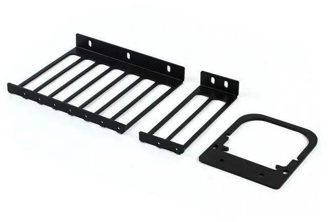 Alt view image 4 of 5 - Black PC Frame Test Bench ITX ATX MATX Test Bench Open Air Case Water Cooling Fan Chassic