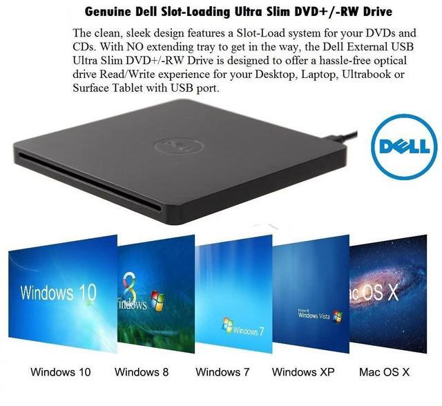 Alt view image 2 of 5 - USB DVD/ CD Slot Loading Drive Ultra Slim +/-RW Portable External , Plug & Play DVD / CD RW Writer Burner Compatible with Dell HP Microsoft Lenovo Acer Laptop Desktop Ultrabook for Windows 10 / 8 / 7