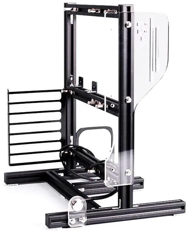 Main image of Black PC Frame Test Bench ITX ATX MATX Test Bench Open Air Case Water Cooling Fan Chassic