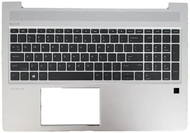 Main image of LTPRPTS Replacement Laptop Upper Case Palmrest Backlit Keyboard Assembly Part for HP ProBook 450 G6 450 G7 L45090-001 Sliver