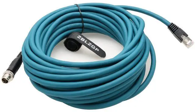 Alt view image 3 of 5 - ZBLZGP M12 X-Code Male 8 Pin to RJ45 Cat7e Flexible Shielded Cable for Cognex Industrial Camera CFB-IO-CBL-Scout,CAM-FWB-SCT-VM 10M