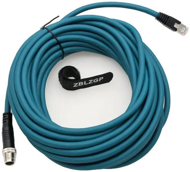 Alt view image 4 of 5 - ZBLZGP M12 X-Code Male 8 Pin to RJ45 Cat7e Flexible Shielded Cable for Cognex Industrial Camera CFB-IO-CBL-Scout,CAM-FWB-SCT-VM 10M