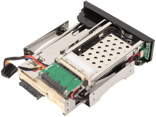 Alt view image 5 of 5 - 2.5in Trayless Hot Swap Mobile Rack Backplane, Bay Internal HDD Enclosure Cage, Support SATA I/II/III 6Gbps for 2.5" 3.5Hard Drive SSD from 9.5mm-26mm Thick